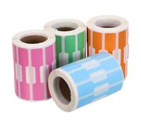 HANABASS 4 Rolls Paper Price Stickers for Jewelry, 2000 Self-Adhesive Labels Easy to Write Surface, for Bracelets and Necklaces in Craft Jewelry Environments