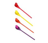 HANABASS 4 Set Egg Spoon Race Game Sets Wooden Balance Relay Race for Fun Outdoor Party Supplies to Enhance Coordination Balance Skills