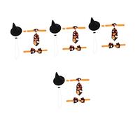 HANABASS 4 Sets Pet Halloween Costume Dog Bow Tie and Witch Hat Dog Halloween Costumes