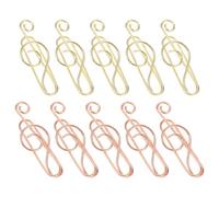 HANABASS 40pcs Cute Musical Note Paper Clips Metal Clips Lightweight Large Capacity Assorted Colour for Diaries and Office School Stationery Supplies