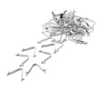 HANABASS 40pcs Kayak Paddle Snap Spring Clips V-shaped Metal Push Button Lock Pins for Paddle and Boat Pole with Enhanced Durability and Weather Resistance, for Outdoor Use and DIY Rod