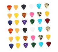 HANABASS 40pcs Lightweight Abs Guitar Finger Picks Set for Classical and Electric Guitar with Fashionable Appearance, for Beginners to Achieve Full and Real Sound Random Color