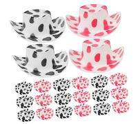 HANABASS 40Pcs Miniature Cowboy Hats for Dolls Adorable Tiny Craft Hats Lightweight Western for Dollhouse and DIY Projects