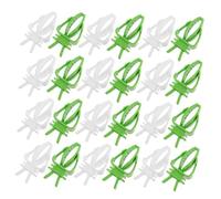 HANABASS 40pcs Parrot Food Clip Bird Cage Fruit Vegetable Holder Clips for Budgie Parakeet Macaw Cockatiel Cage Feeding Fork