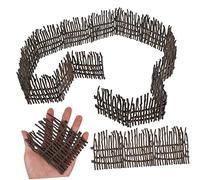 HANABASS 40pcs Toy Farm Fence Barn Horse Stable Models Pvc Fencing Panels for Privacy Corral Fencing