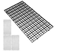 HANABASS 4pcs Aquarium Plastic Divider Grid Fish Tank Filtering Tray Partition Net with Suction Cups for Tropical Fish Tank Bottom Isolation and Filter Plate