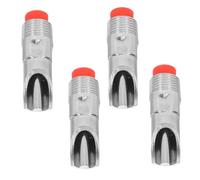 HANABASS 4pcs Automatic Pig Nipple Waterer Kit Stainless Steel Livestock Drinker Feeder with Filter Efficient Water Use Controlled Flow for Piglets Goats Sows Farming