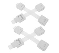 HANABASS 4pcs Babyproof Cabinet Lock Boy Girl Safety Locks for Cupboards Self-Adhesive Safety Latches Preventing Boys and Girls from Opening Doors