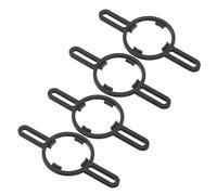 HANABASS 4pcs Car Tweeter Mount Adapter Brackets for General Multifunction Audio Speaker Spacer Rings Plastic Holder Reducing Vibration for Enhanced High-frequency Sound Performance