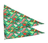 HANABASS 4pcs Christmas Dog Bandana Bibs Washable Scarves for Pets Soft and Comfortable Saliva Towels for Keeping Your Dog Clean during Meals Holiday