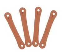 HANABASS 4pcs Drumstick Control Straps Non-slip Leather Grip Covers for 5a 7a Drumsticks Finger Ring Stick Control Tool for Beginner Drummers Random Color