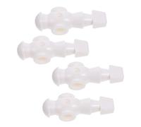 HANABASS 4Pcs Foosball Mechanical Soccer Players Table Football Machine Supplies Resin White Accessories for Recreational Table Soccer Games Easy to Install Safe Smooth Surface