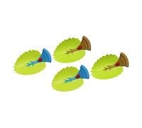 HANABASS 4pcs Green Faucet Guide Extension for Bathroom Faucet, Safe Hand-Washing Extender Made of TPE and Plastic, for Children to Develop Good Habits Random Color