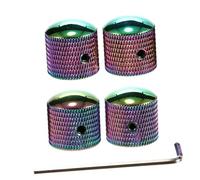 HANABASS 4pcs Guitar Tuning Knobs Metal Precision Pegs for Electric Bass Durable Stylish Fine Tuned Sound Control Enhance Your Guitar Performance with Vibrant Design