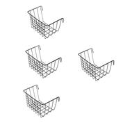 HANABASS 4pcs Hay Feeder for Cages Frame Hanging Hay Rack for and Guinea Pigs Space-saving Design Cast Iron Construction Easy to Store Pet Food Container
