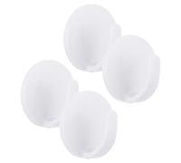 HANABASS 4pcs Magnetic Key Holder Magnet Hooks Kitchen Refrigerator Hook White Abs Strong Magnetic Firm Holding for Kitchen Storage