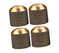 HANABASS 4pcs Metal Control Knob Guitar Volume Replacement Tone Knob for Electric Guitar Accessories Practical Volume Potentiometer Hats Useful Bass Caps