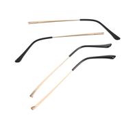 HANABASS 4pcs Metal Eyeglass Arms Replacement Kit Double Teeth Eyewear Legs Repair with Gaskets Quick DIY Installation for Glasses Frame Upgrade and Broken Temple Fix