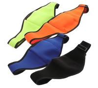HANABASS 4pcs Microphone Belt Pouches Mixed Colors Mic Waist Belts Microphone Holders for Indoor Aerobics Running Sports Carrier Waist Packs