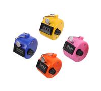 HANABASS 4Pcs Mini Colorful Handheld Counter Clicker Durable Finger Tally Device for Event Counting Cute Design for Sports Office and Inventory Management