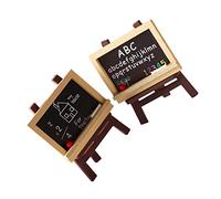 HANABASS 4pcs Miniature Wooden Easel Removable Drawing Board Miniature Art Supplies Dollhouse Decoration Accessories Micro Landscape 5.6X4cm