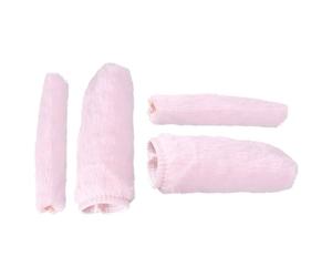 HANABASS 4pcs Mountain Bike Warm Handle Gloves Plush Bike Handlebar Grips Comfortable Winter Riding Easy to Install for Friends