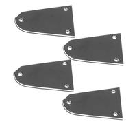 HANABASS 4pcs Neck Adjustment Lever Covers for Electrical Guitar Bass Truss Rod Covers Chrome Finish for Guitar Parts and Accessories