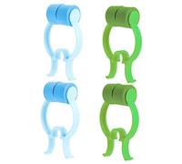 HANABASS 4pcs Nose Clips for Nosebleeds and Lung Breathing Training Portable Non Skid Nosebleed Stoppers Blue and Green Nasal Clips for Exercise and Emergency Use