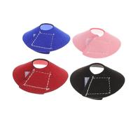 HANABASS 4pcs Parrots Anti-scratch Neckwear Collar Protective Pet Bird Neck Cover for Injury Healing and Plucking Prevention Mixed Colors Red Pink Blue Black