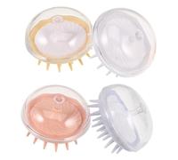 HANABASS 4pcs Pet Bathing Comb Soft Dog Grooming Brush Soothing Massage for Long Short Haired Cats Dogs in Shower