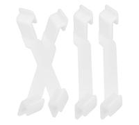 HANABASS 4pcs Plastic Bin Support Clips for Stacking Storage Boxes, Stackable Organizer Bin Support with Angle Buckle for Home and Office, Sturdy Plastic Material for Order and Tidiness