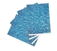 HANABASS 4pcs Realistic Water Ripple Paper for DIY Outdoor Models Easy to Cut Water Texture Sheet for Garden River Dollhouse and Diorama Lake Scene Decoration