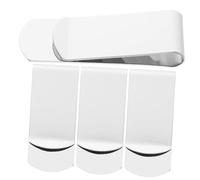 HANABASS 4pcs Small Portable Stainless Steel Money Clips for Cash Checks Cards Metal Clips with Unique Creative Design for Office and Everyday Use