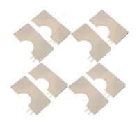 HANABASS 4pcs Square Shower Faucet Decorative Cover with Self-Adhesive Design, Universal Fit Abs Pipe Hole Decorative Cover for Kitchen and Bathroom Wall-Mounted Shower Valve