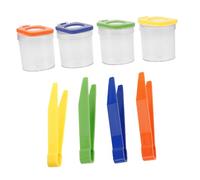 HANABASS 4Pcs Transparent Magnifying Box for Boy Girl Insect Observation Container with Tweezers Educational Magnifier Box for Outdoor Exploration and Learning