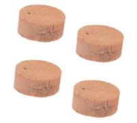 HANABASS 4pcs Trombone Watergate Key Pads Cork Clique Pads for Trombone Accessories Khaki Plastic Material Portable and Easy to Store, for Beginners and Music Accessories
