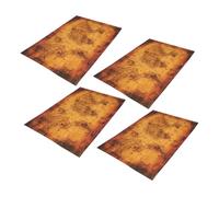 HANABASS 4pcs Vintage Pirate Treasure Maps for Board Game Adventures Compact Interactive Festive Treasure Hunt Supplies Pirate Party Decorations with Detailed Nautical Design