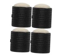 HANABASS 4pcs Volume Control Knobs for Electric Guitar and Bass Elegant Metal Tone Knobs for Effortless for and Recording