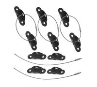 HANABASS 5 Sets Wide Tip Furniture Straps for Proofing Durable Nylon Cabinet Anchors with Screws Easy Install Wall Safety Buckles for Dressers Bookcases and Home Furniture Protection