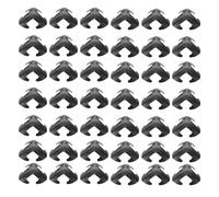 HANABASS 50Pcs Black Medieval Armor Scale Plates DIY Armor Crafting Material for Historical Reenactment Knights Costume Role-Play Accessories 2.7X2.7Cm