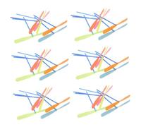 HANABASS 50pcs Hand Whirl Dragonfly Plastic Flying Helicopter for Outdoor Fun Gift Safe Craftsmanship Random Color