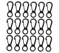 HANABASS 50pcs Mini Plastic Carabiner Clips Small Hooks for Outdoor Camping Mountaineering Home Storage Quick Connect Release Anti-slip Lightweight
