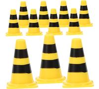 HANABASS 50Pcs Mini Traffic Cones for Educational Pretend Play Fence Accessories for Learning Traffic Knowledge Birthday present for Year