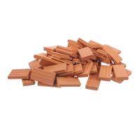 HANABASS 50Pcs Miniature Brick Models Realistic Fake Bricks for Dollhouse Table Architecture DIY Mini Blocks for Micro Landscape Projects