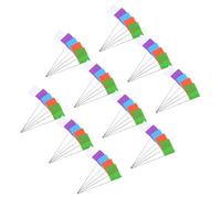 HANABASS 50Pcs Outdoor Marking Flags Set with Safety Stakes, High Visibility Landscaping and Property Survey Pins for Garden Boundaries, Dog Training, Lawn and Surveying Use