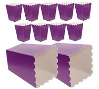 HANABASS 50pcs Popcorn Boxes Candy Bags Greaseproof Paper Popcorn Tubs for Party Snack Bucket Holder Simple Design for Movie Night Wedding Favor