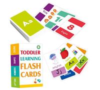 HANABASS 58Sheets Educational Sensory Flash Cards for Learning Cards Color Shape Animal Abc Alphabet Safe Paperboard Material Fun for Year