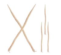 HANABASS 5PCS 30cm Lifelike Wooden Snake Set, Articulated Jointed Paintable Snakes for Classroom Prizes, Halloween Goody Bag Fillers and Trick-or-Treat Party Favors