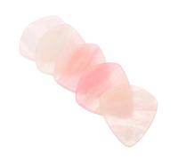 HANABASS 5pcs Artistic Resin Guitar Picks Plectrum for Electric Acoustic Guitar Heart Shape String Instrument Pick for Practice Stage Shows