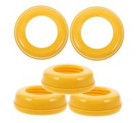 HANABASS 5Pcs Bottle Collar Rings Replacement Durable Plastic Hoops for Wide Neck Bottles Easy Screw Mechanism Compatible with Various Brands